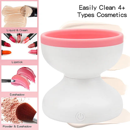 Portable USB Automated Makeup Brush Cleaner