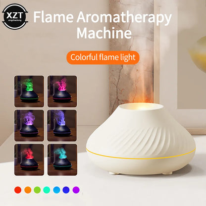 130ML Volcanic Humidifier Flame Diffuser